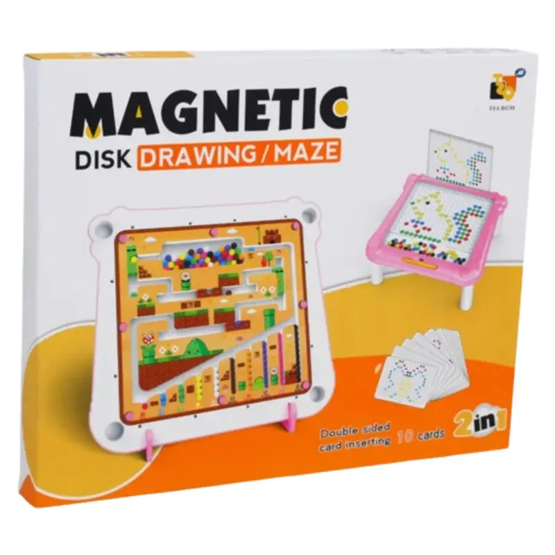 2-in-1 Magnetic Color & Number Maze  Montessori Learning Toy