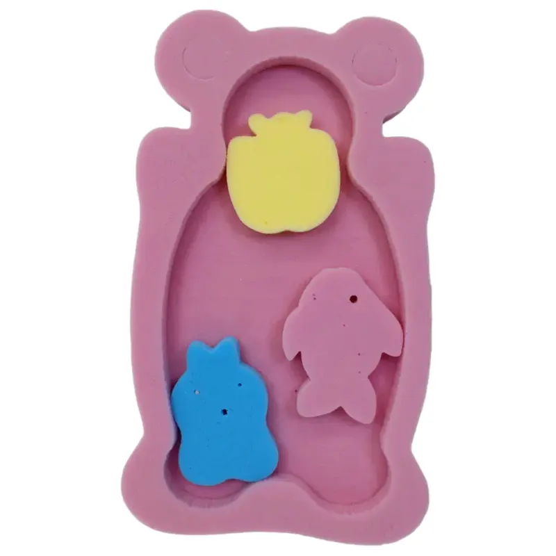 Candy Baby Bathtub Sponges  Set of 4 (Pinkish)