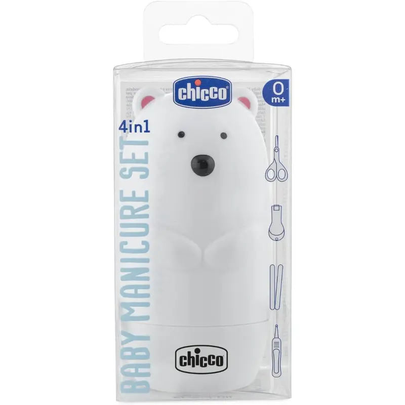Chicco 4-in-1 Baby Manicure Set  Polar Bear (0M+)