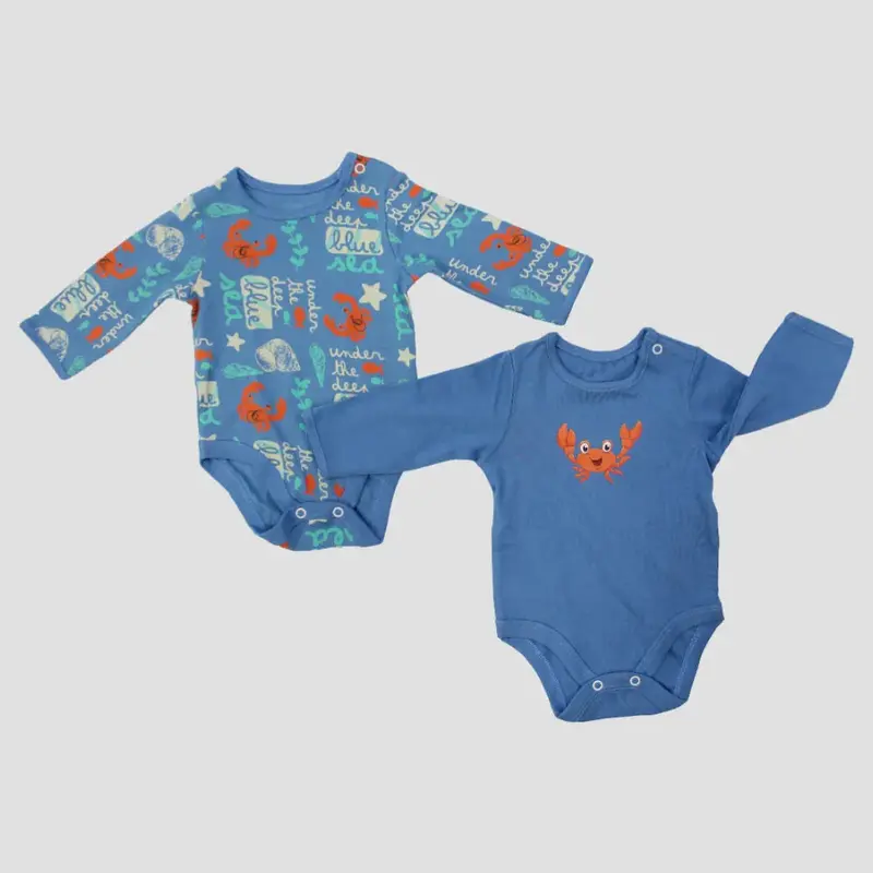 Crabby Long-Sleeved Underwear Bodysuit