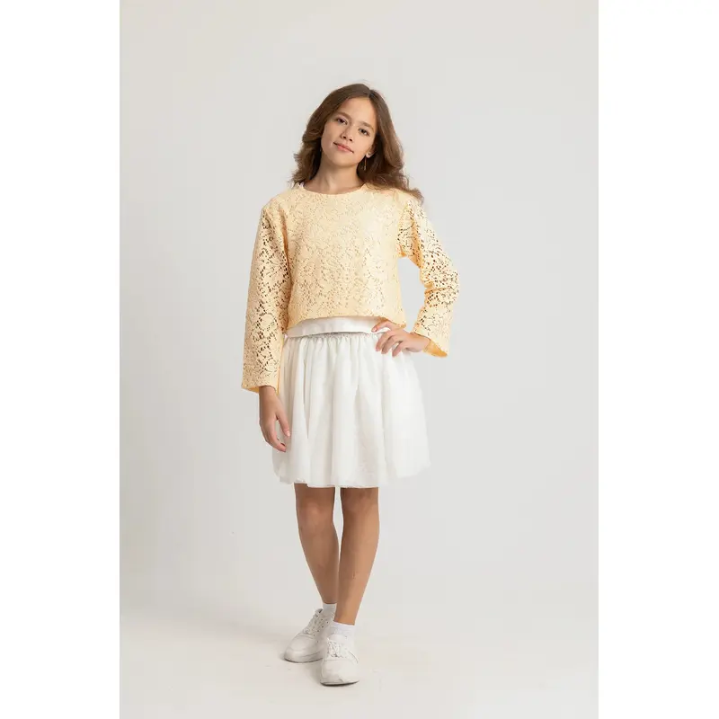 Off-White Tulle Skirt