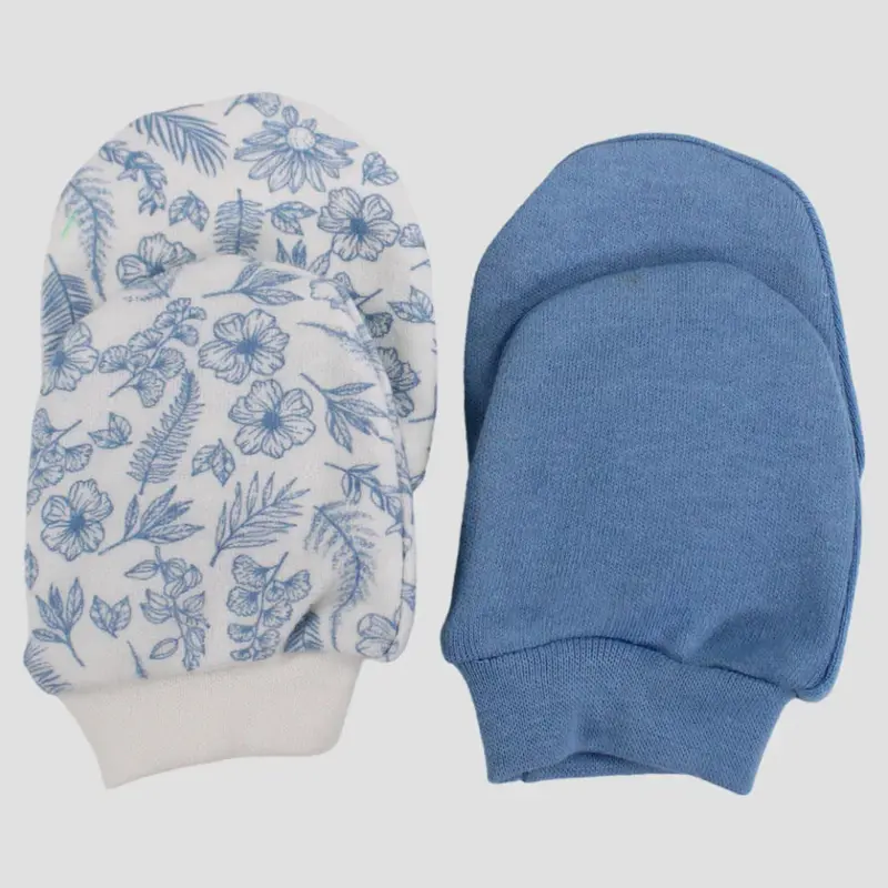 Pack of 2 - Cute Floral Baby Mittens