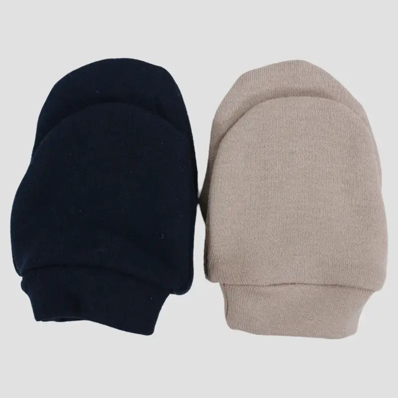 Pack of 2 - Plain Baby Mittens