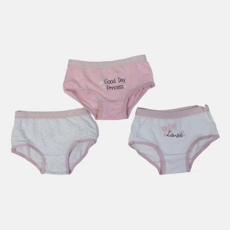 Pack of 3  Girls Cotton Panties