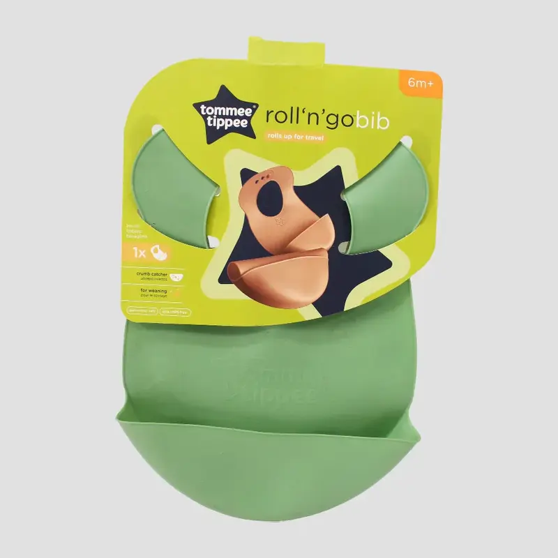 Tommee Tippee Roll and Go Bib  Compact & Mess-Free