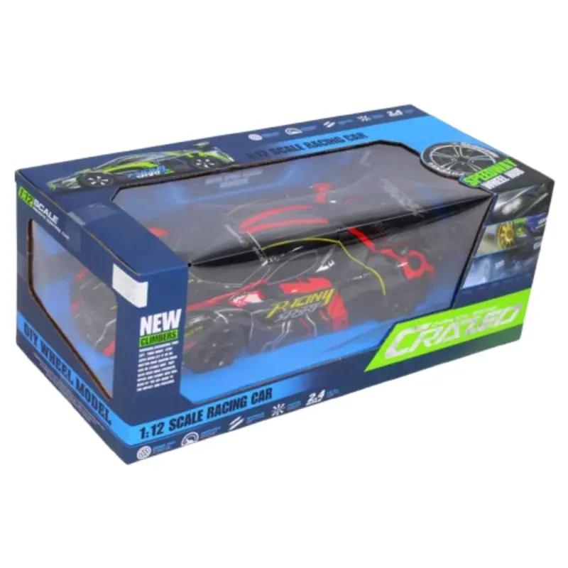 1:12 Scale High-Speed RC Drift Racing Car  RTR Remote Control Toy for Kids (Red)