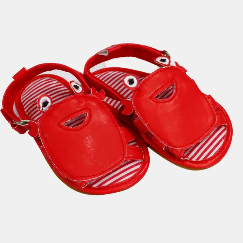 Baby Boys Leather Sandals  Crab Design