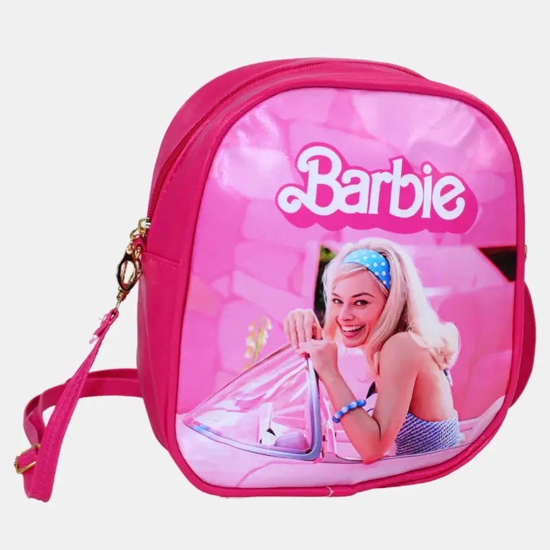 Barbie Shoulder Bag  Fuchsia with Polka Dot Bandana Design