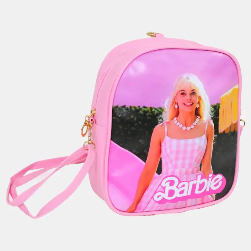 Barbie Shoulder Bag  Pink with Plaid Dress Design