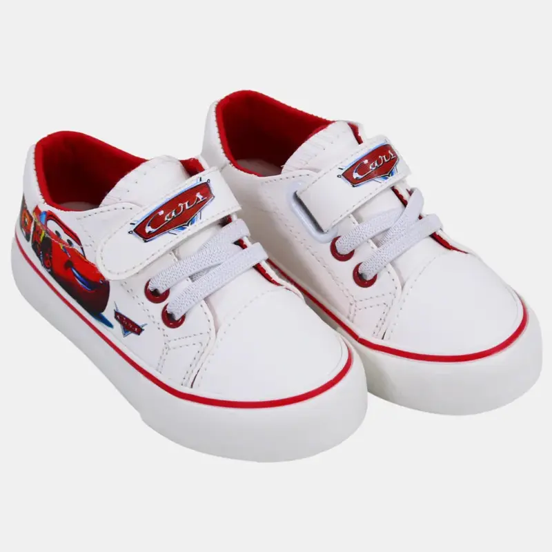 Boys Leather Sneakers  White