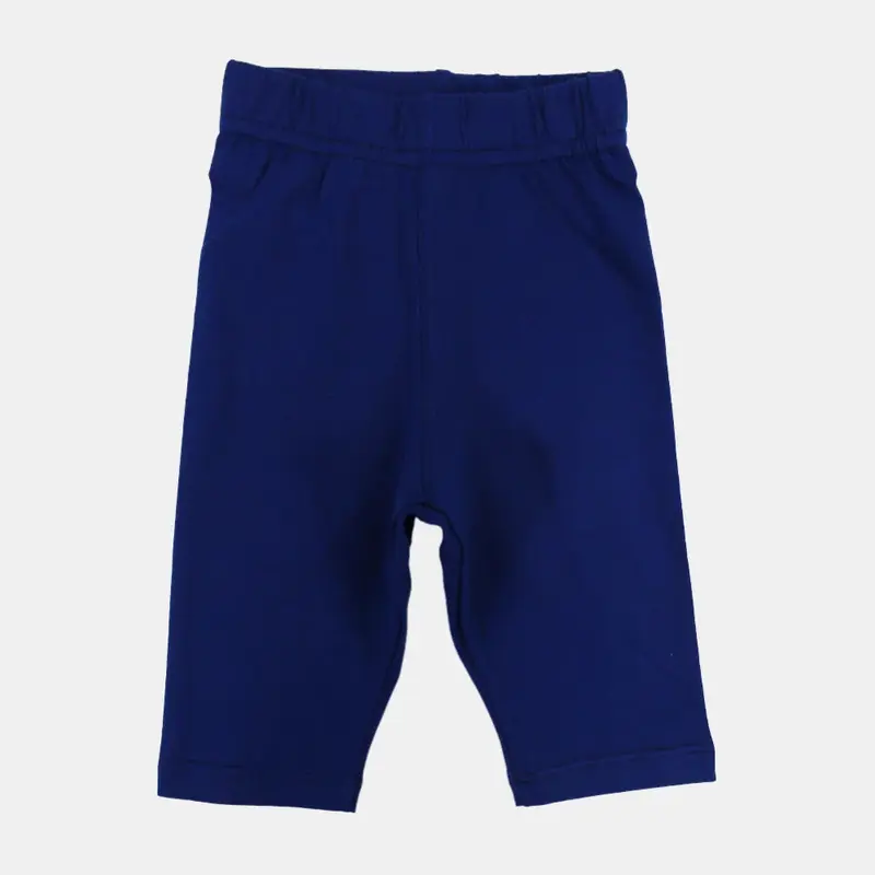 Girls Navy Cotton Leggings  Pantcourt Style