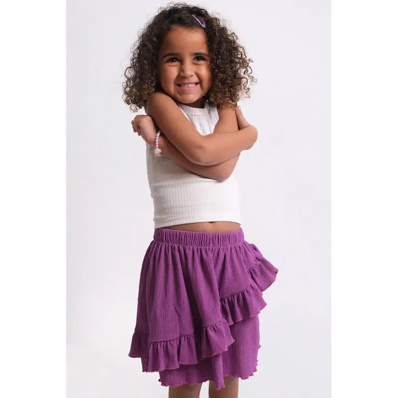 Purple Ruffled Skirt