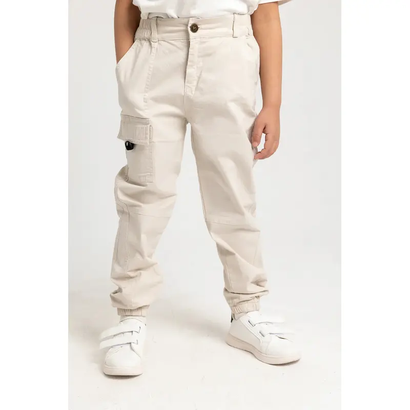 Unisex Gabardine Pants  Beige
