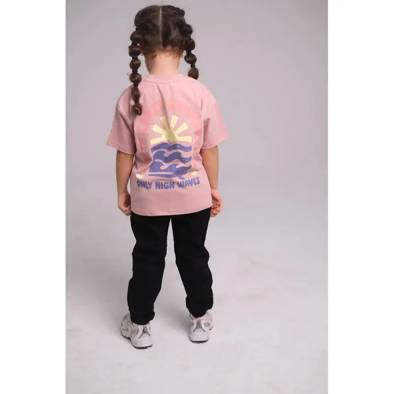 Unisex Short-Sleeved Cotton T-Shirt  Dusty Pink "North Coast Club" Design