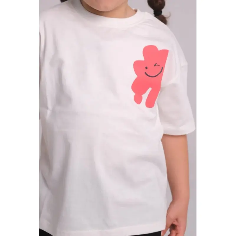 Unisex "SMILE" Short-Sleeved T-Shirt  Offwhite