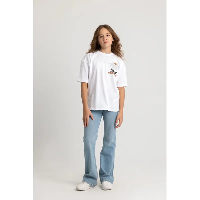 Unisex "WILD FLOWER" Short-Sleeved T-Shirt  White