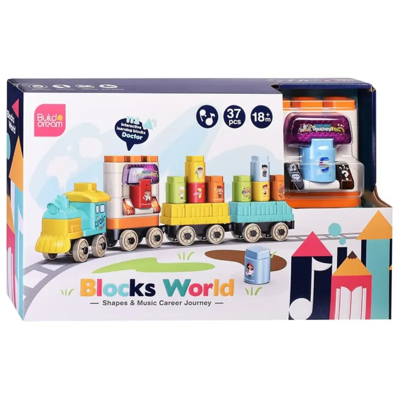 Voice Interactive Music LED Building Blocks  Educational DIY Toy