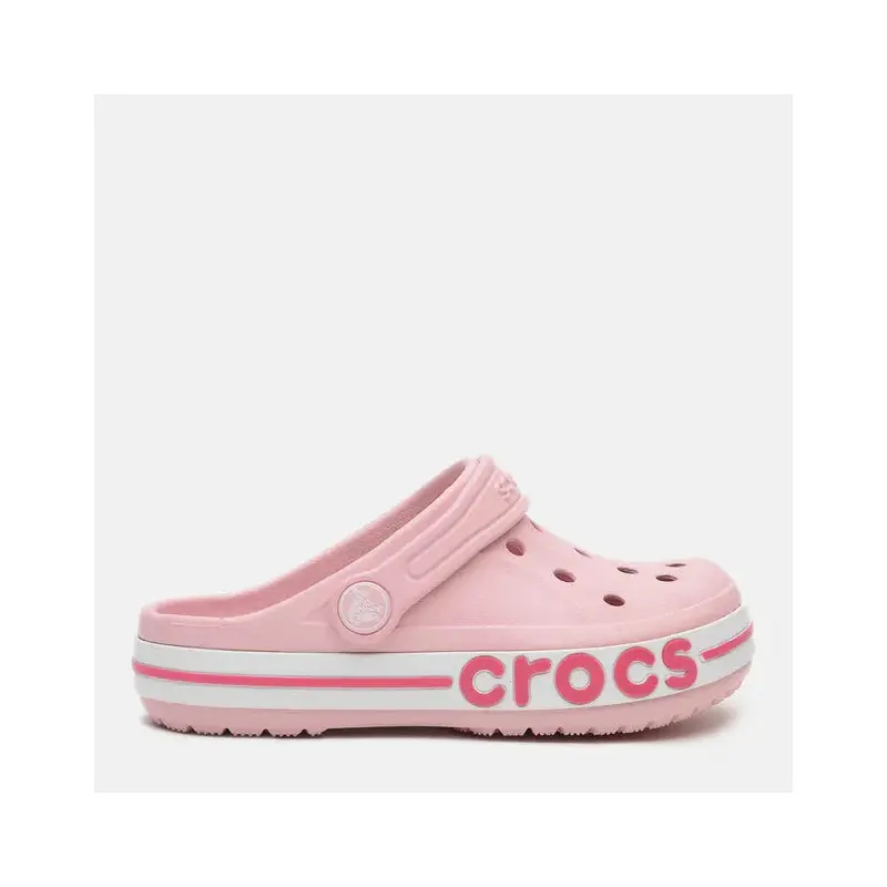 Girls Pink Crocs Slippers