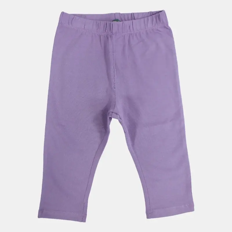 Girls Plain Cotton Leggings