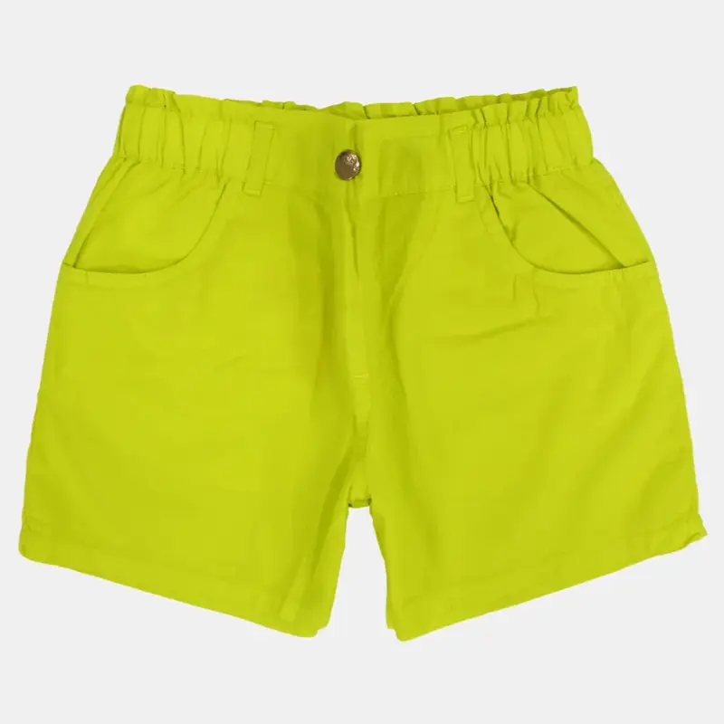 Girls Plain Shorts - Vibrant Colors