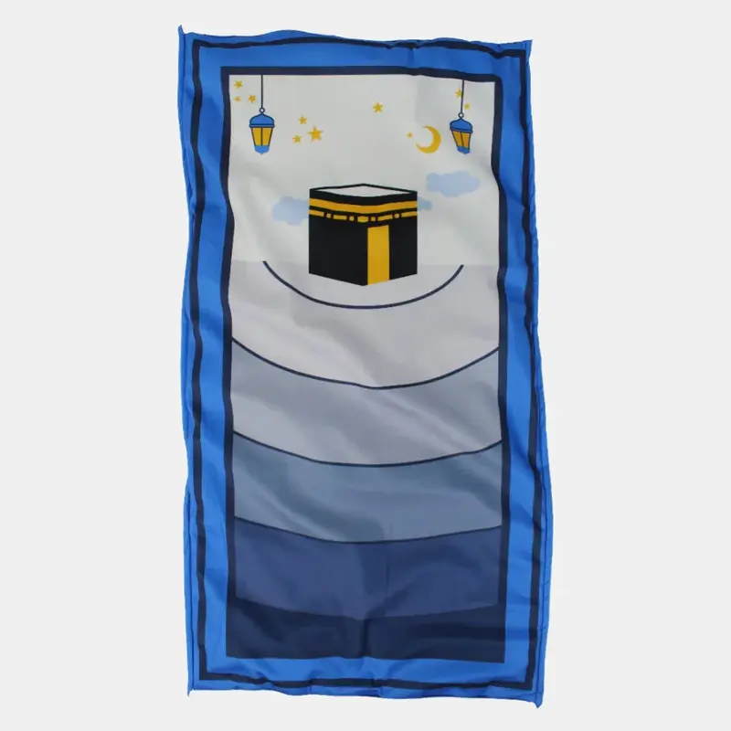 Prayer Mat  White & Blue