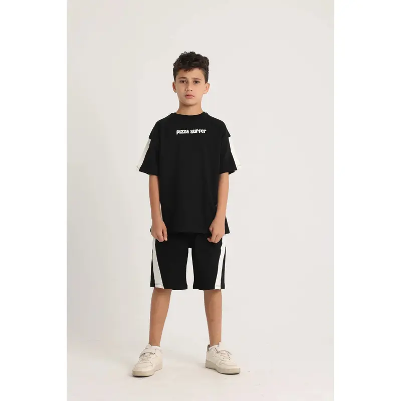 Unisex Kids Cotton Outfit Set  Black