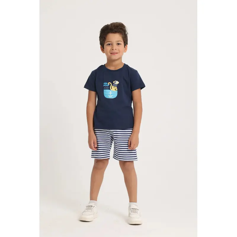 Baby Boys 2-Piece Outfit Set  Little Pirate (Navy)