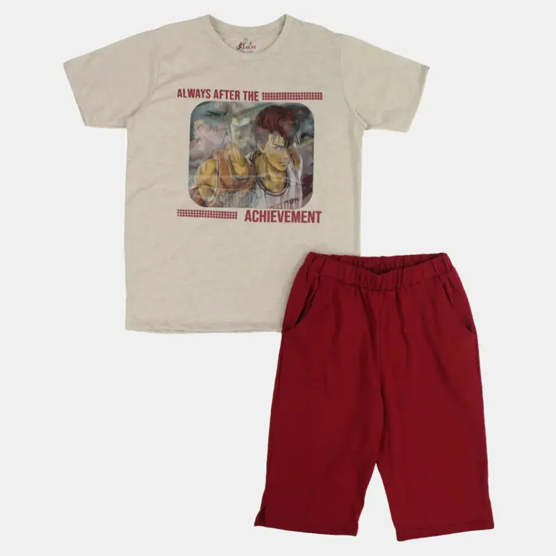 Boys "Achievement" Short-Sleeved Pajama Set