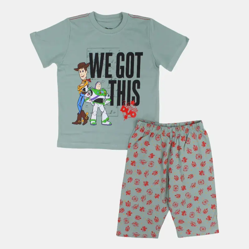Boys Cotton Pajama Set   Toy Story Design