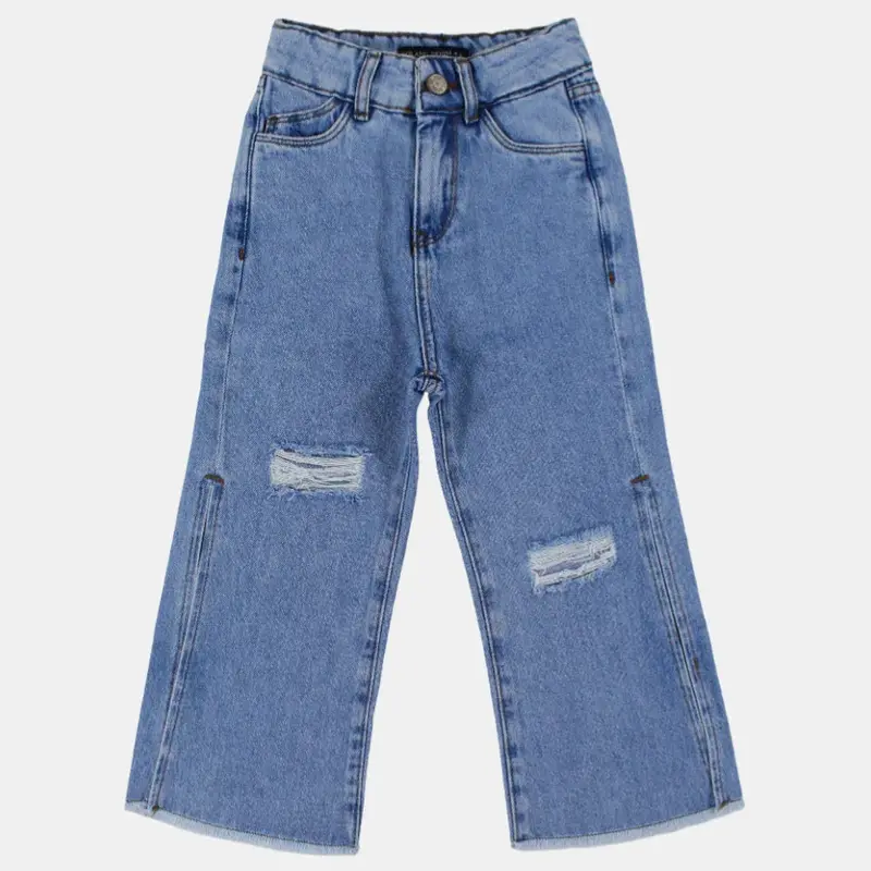 Girls Ripped Jeans  Mid-Rise