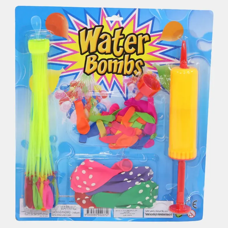 Mixed Balloons Set with Pump  Yellow