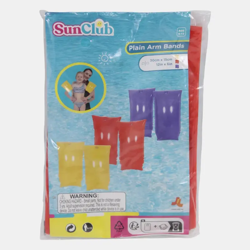 Sun Club Plain Arm Bands  Red