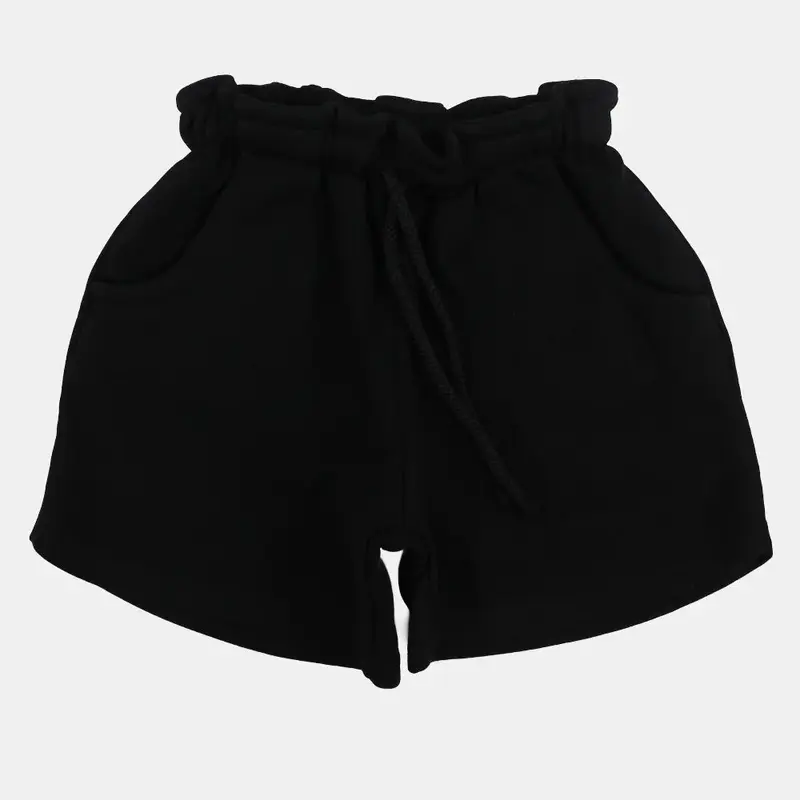 Unisex Cotton Shorts  Black