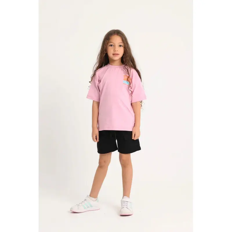 Unisex Kids Pink "NORTH COAST LOVIN" Short-Sleeved T-Shirt