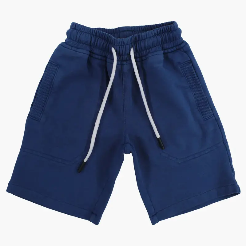 Boys Cotton Shorts - Indigo