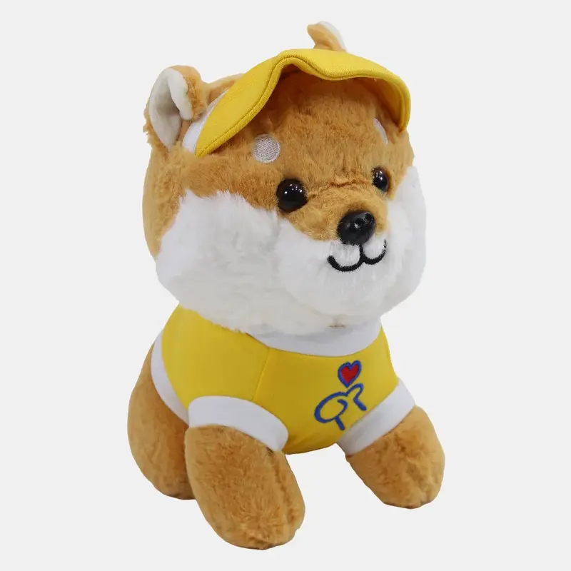 Corgi Plush Toy  22cm - Yellow Outfit