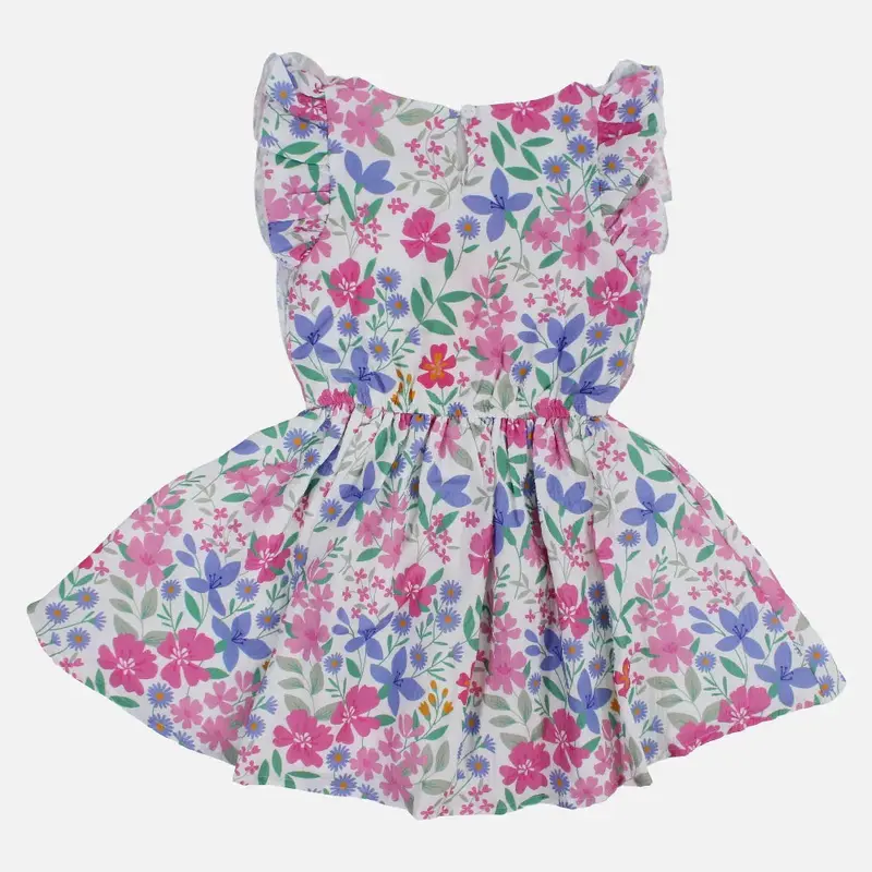 Girls Cotton Dress  Floral Printed