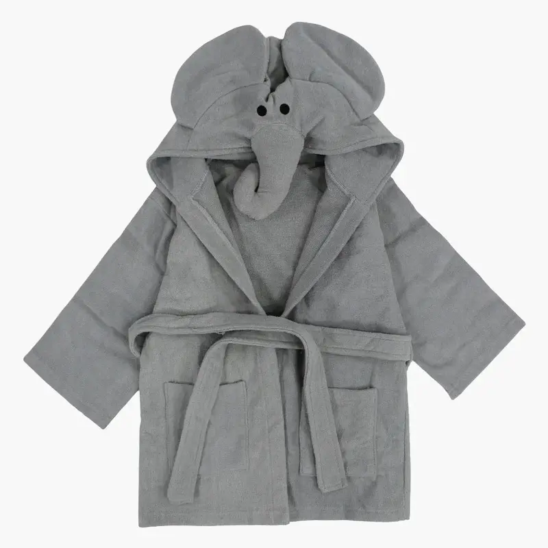 Unisex Swim Robe  Grey Elephant Design