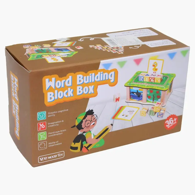 Word Building Block Box