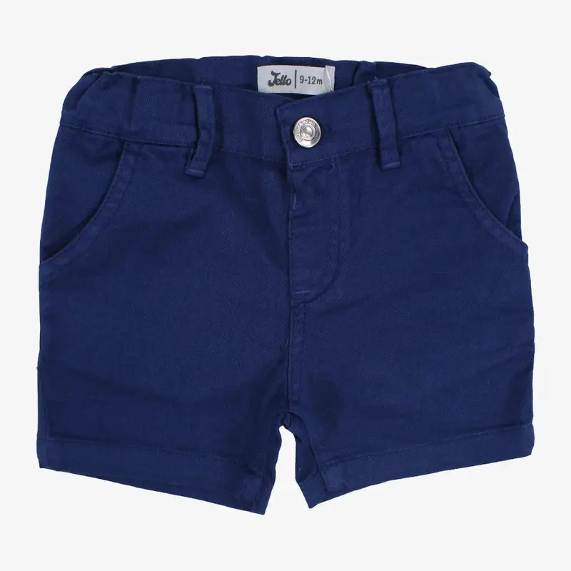 Baby Boys Gabardine Shorts  Indigo