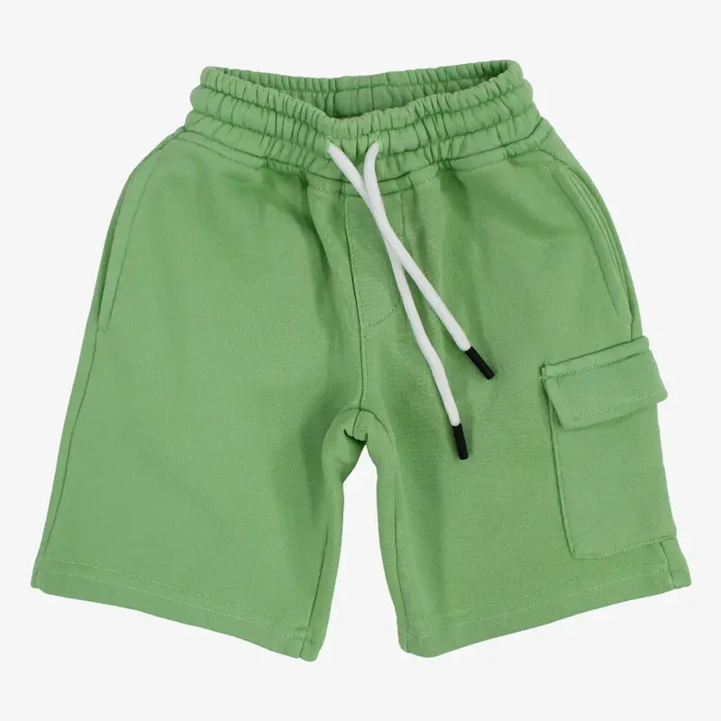 Boys Cotton Shorts  Green