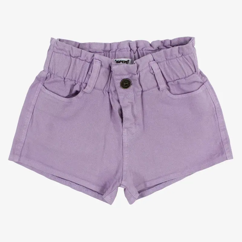 Girls Gabardine Shorts  Purple