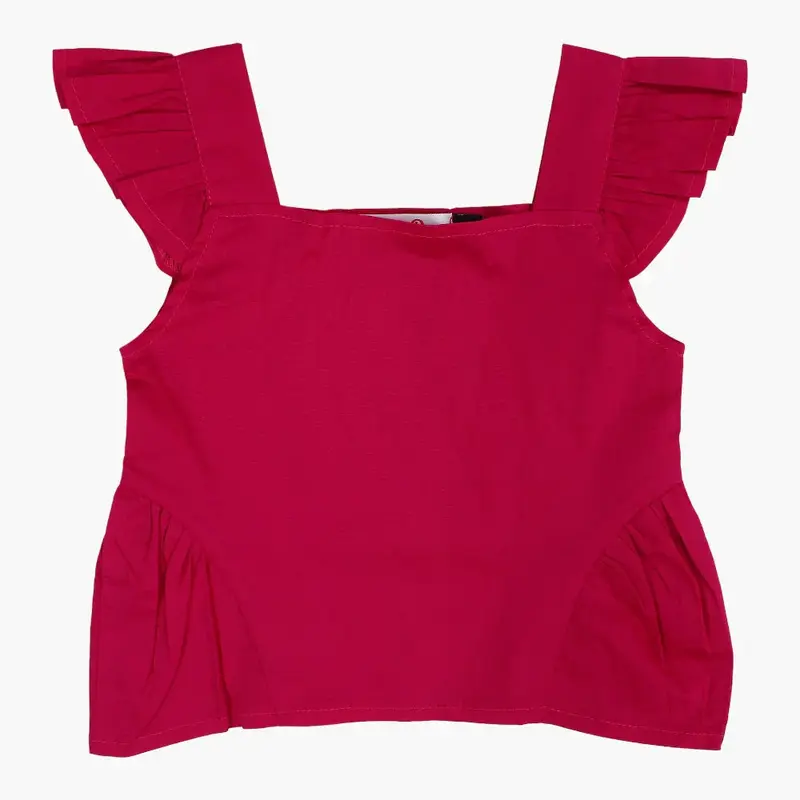 Girls Sleeveless Blouse  Fuchsia