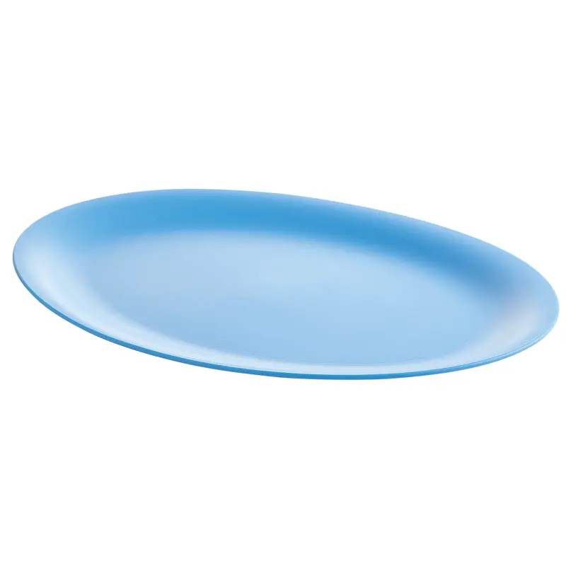 M Design Lifestyle Plastic Serving Platter, 26 cm - Blue