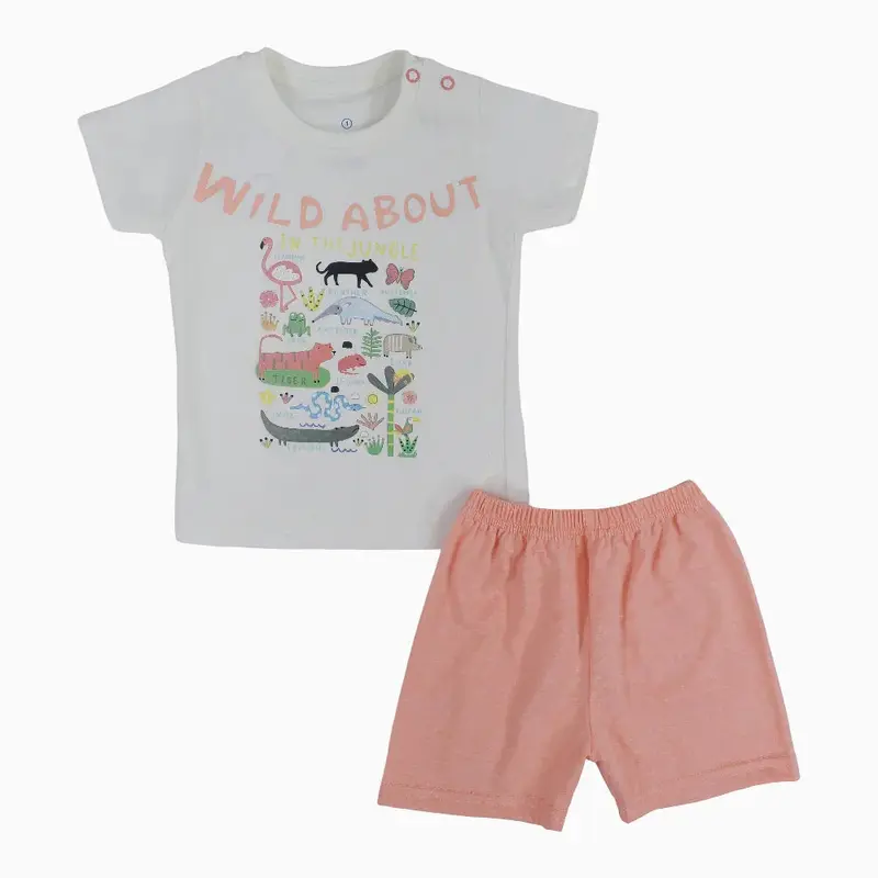 Baby Boys Cotton Pajama Set  Wild Jungle Print