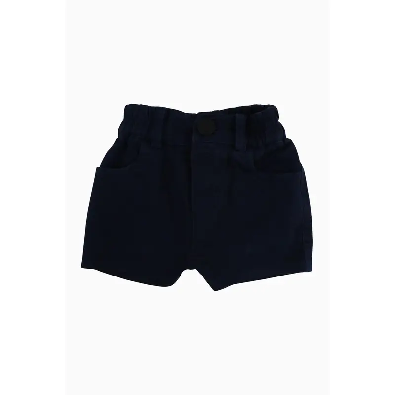 Baby Boys Gabardine Shorts  Navy
