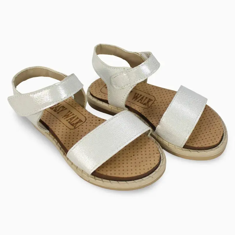 Baby Girls Leather Sandals - Shiny