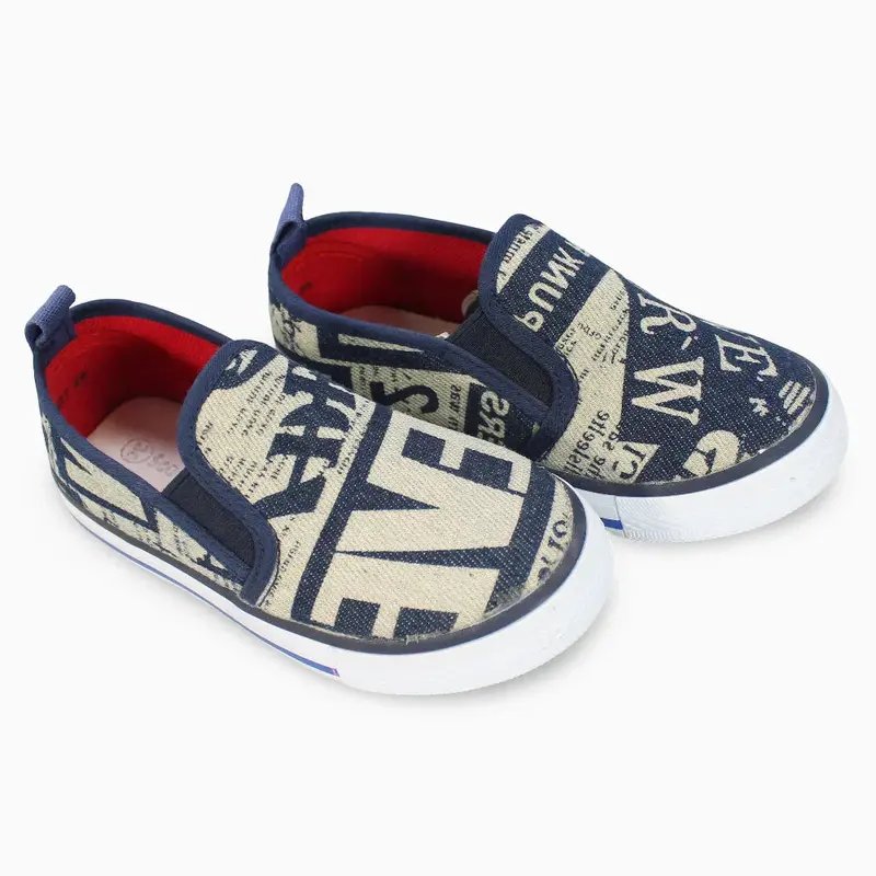 Boys Canvas Sneakers  - Navy Blue