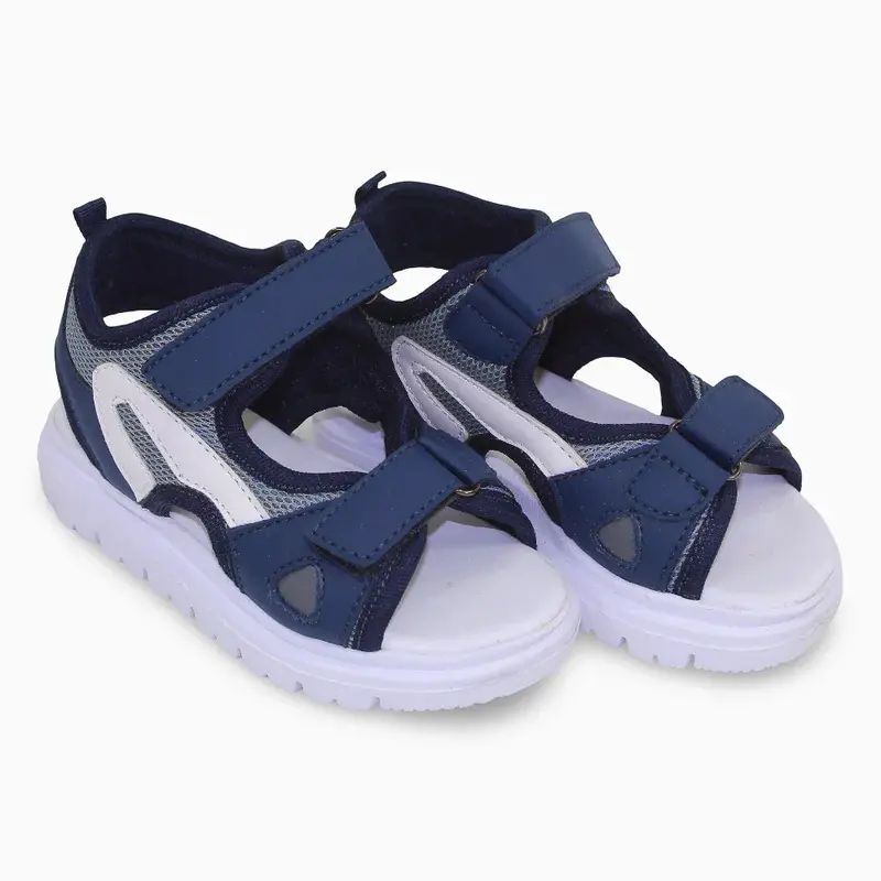 Boys Leather Sandals  Navy