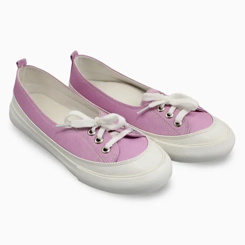 Girls 3-Hole Canvas Shoes  Purple